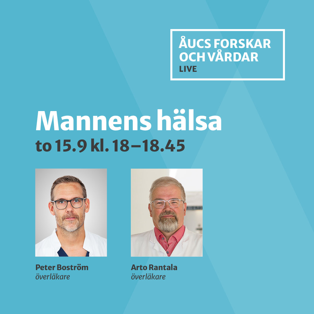 ÅUCS forskar och vårdar, experterna Peter Boström och Arto Rantala.